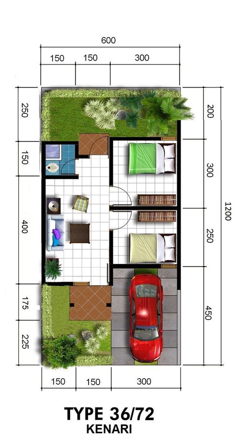 Layout Tipe 36